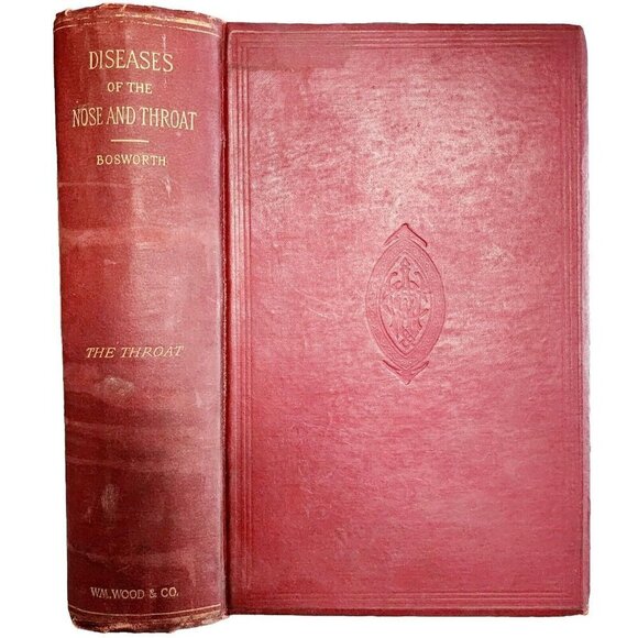 Diseases Of Nose & Throat 1892 Victorian 1st Edition Vol 2 Throat Medical HBS